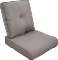 Outdoor Chair Cushions for Patio Furniture - 1 Pack Outside High Back Thick Water-Resistant Cushion 22x24 with Zipper Cover for Wicker Glider Rocking Chairs Loveseat Couch – Grey/Buckle