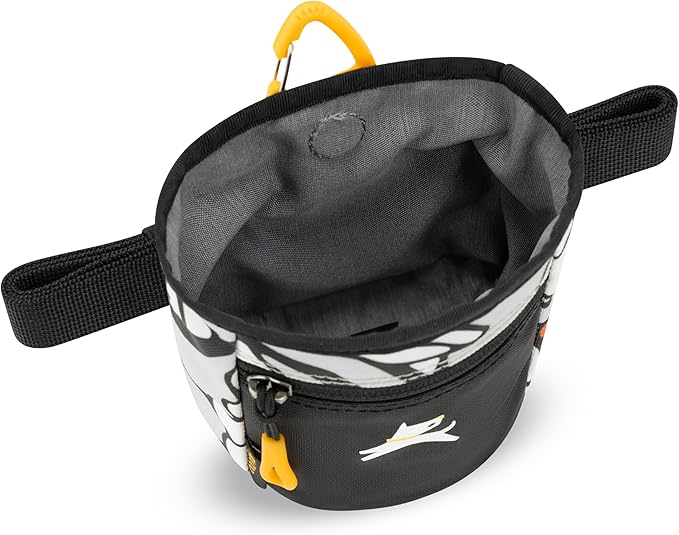 OllyDog Goodie Treat Bag, Dog Treat Pouch, Waist Belt Clip for Hands-Free Training, Magnetic Closure, Dog Training and Behavior Aids, Three Ways to Wear (Magnolia)