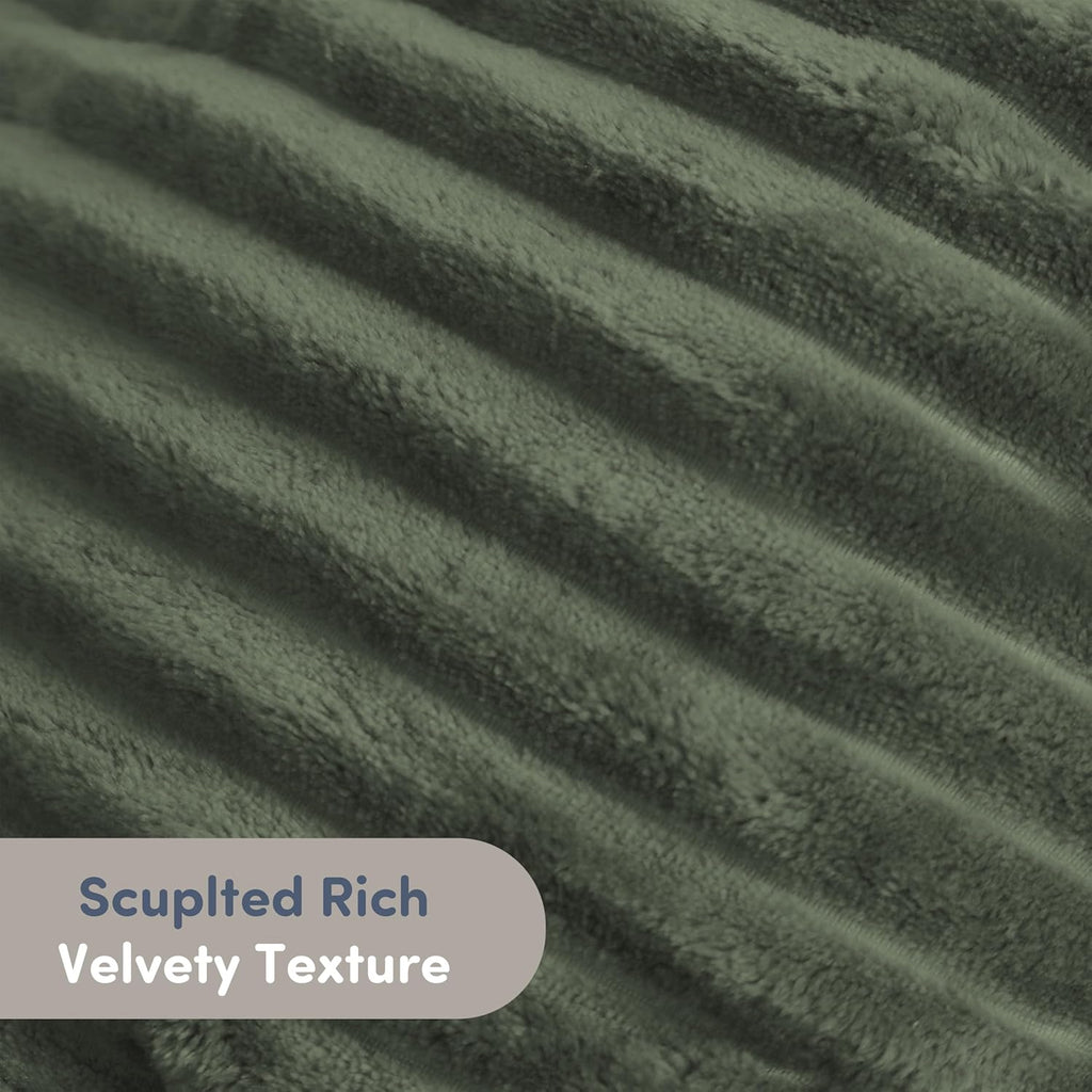 Nestl Reading Pillow with Shredded Memory Foam, Luxe Cut Plush Back Pillow for Sitting Up in Bed, Back and Arms Adjustable Support for Adult & Teens, Backrest Pillows with Washable Cover Olive Green