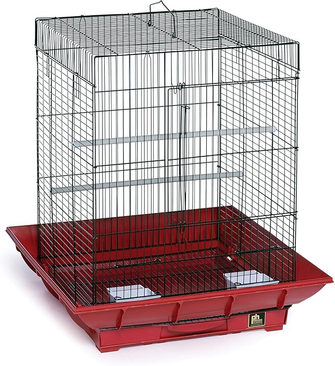 Mountain Majesty Clean Life Bird Cage with Spacious Interior, Durable Build, Easy-to-Clean Features, and Secure Design for Birds' Comfort Green