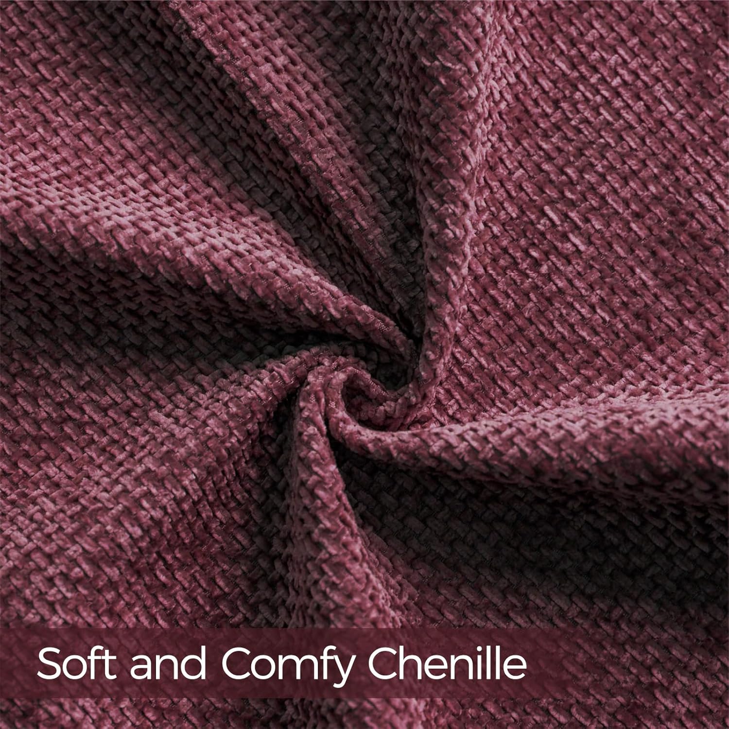 a moment Christmas Wine Red Chenille Throw Pillow Covers 18x18 Inch Pack of 2 Modern Decorative Throw Pillow Covers Farmhouse Cross Covers Home Decor for Sofa Bedroom Living Room