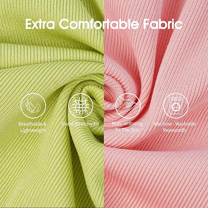 IECOii 2 Pack Dog T-Shirt for Small Dogs | Breathable Stretch Fit for Summer, UV Sun Protection for Chihuahua & Cats, Pink+Green,M