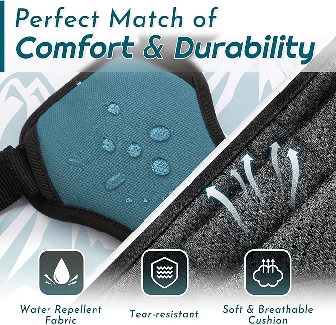 Eagloo Dog Harness Medium Sized Dog, No Pull Service Vest with Reflective Strips and Control Handle, Adjustable and Comfortable for Easy Walking, No Choke Pet Harness with 2 Metal Rings, Dark Green, M