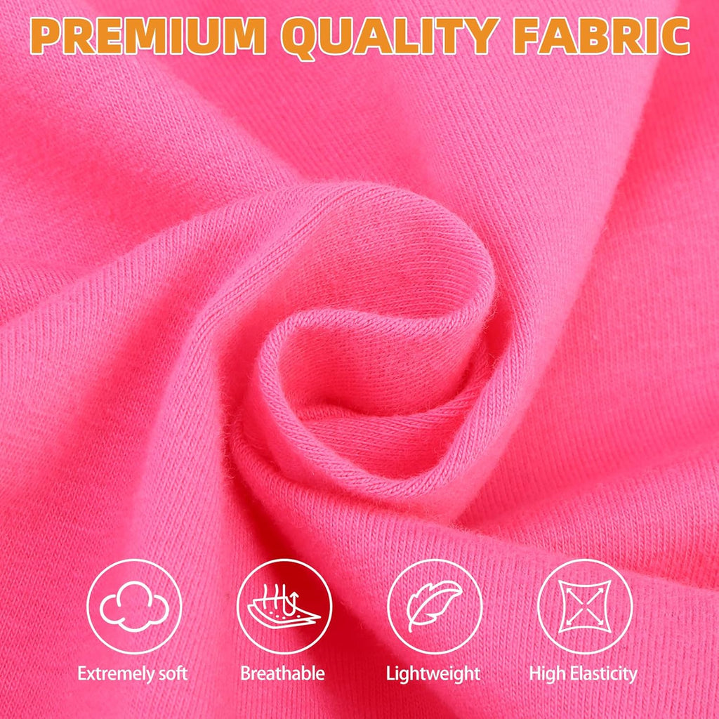 KOOLTAIL Girl Dog Clothes for Large Dogs, 2 Pack Cotton Fall/Winter Warm Dog T Shirts Coats for Outdoor, UV & Insect Protection Anti-Hair Loss & Lightweight Pet Vest Tank Tops Apparel, Pink & Rose,3XL