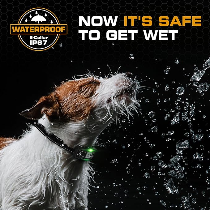 INVIROX Dog Training Collar [2025 Edition] 123 Levels 1100yd Range E Collar for Dogs Training 100% Waterproof Rechargeable, Dog Shock Collar with Remote Control