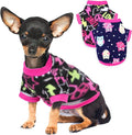 2 Pieces Dog Sweaters for Small Dogs, Fall Winter Fleece Dog Clothes, Soft and Warm Puppy Sweater Doggie Coat for Winter Pet Cloting for Chihuahua Yorkie (Rose,Pink, Medium)