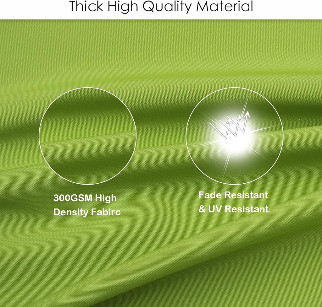 idee-home Outdoor Bistro Chair Cushions, 15”x15”x 3” Thick Outdoor Round Seat Cushions Set of 4 with Ties, Waterproof Round Patio Furniture for Garden