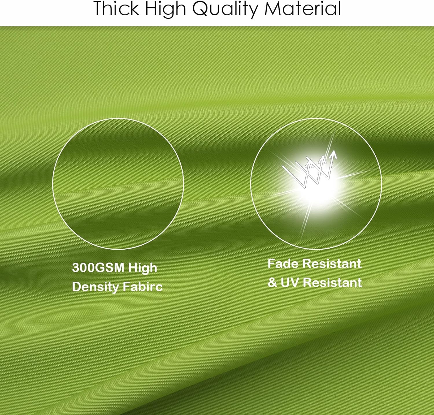 idee-home Outdoor Bistro Chair Cushions, 15”x15”x 3” Thick Outdoor Round Seat Cushions Set of 4 with Ties, Waterproof Round Patio Furniture for Garden