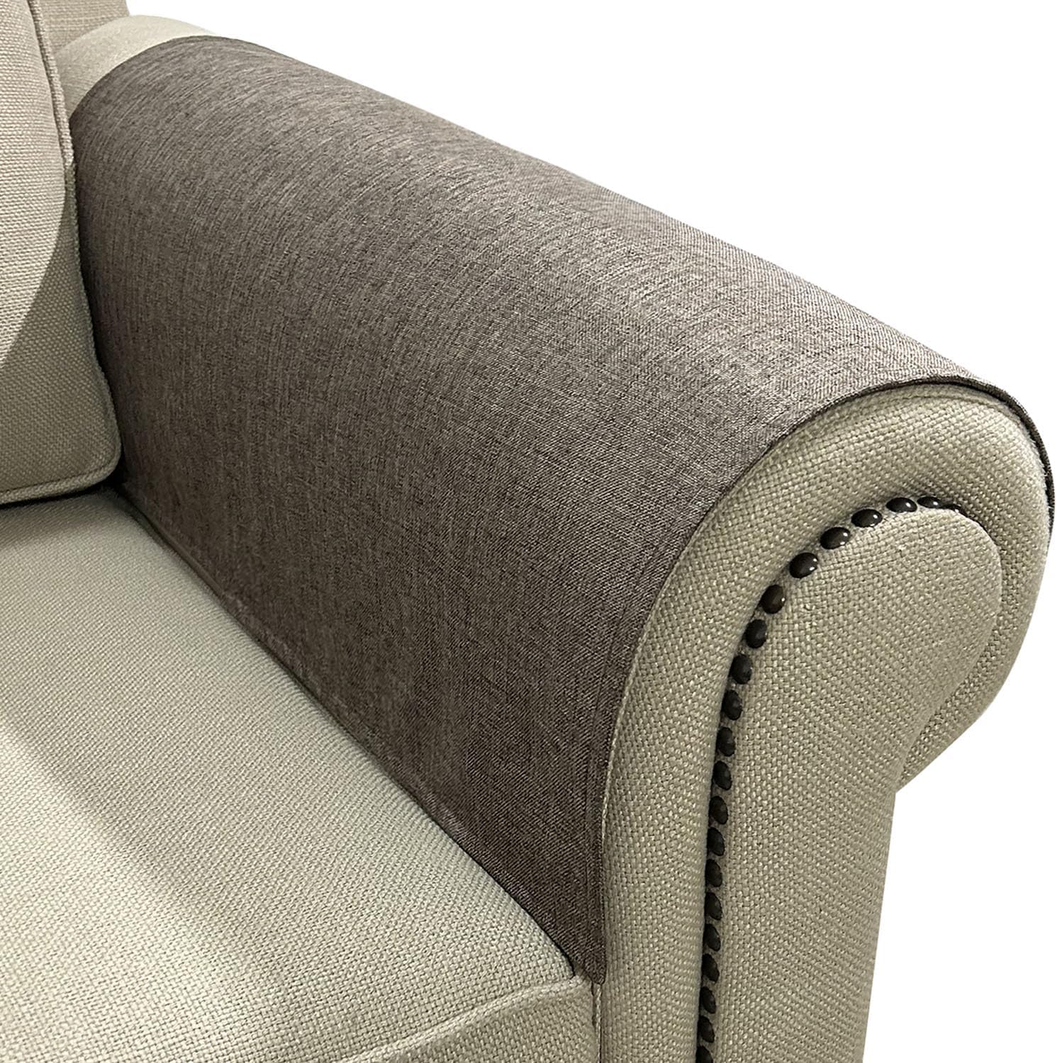 Couch Arm Covers, Anti-Slip Sofa Armrest Cover for Recliner, 2pc Washable Sofa Arm Covers, Dogs Cats Pet Scratch Proof Couch Arm Protectors, Coffee, 20x24inch