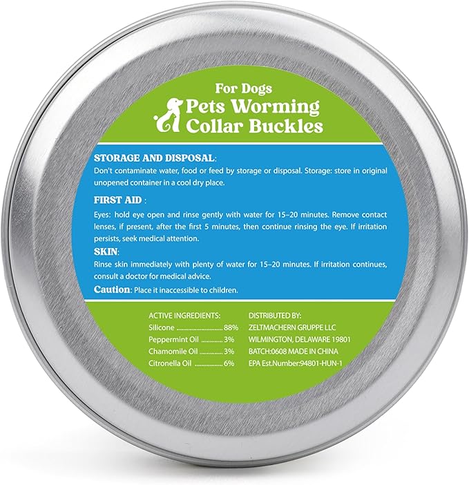 Natural Flea and Tick Prevention Dog Tag – Waterproof Collar Pendant with 2 Extra Refills, Green, Safe for All Breeds Collar Not Included