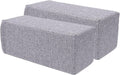 2 Pack Couch Arm Rest Pillow, 8''x8''x20'' Linen Cover, High Density Foam Armrest Cushion, Removable & Washable Elbow Support for Sofa, Bed, and Armchair (Grey)