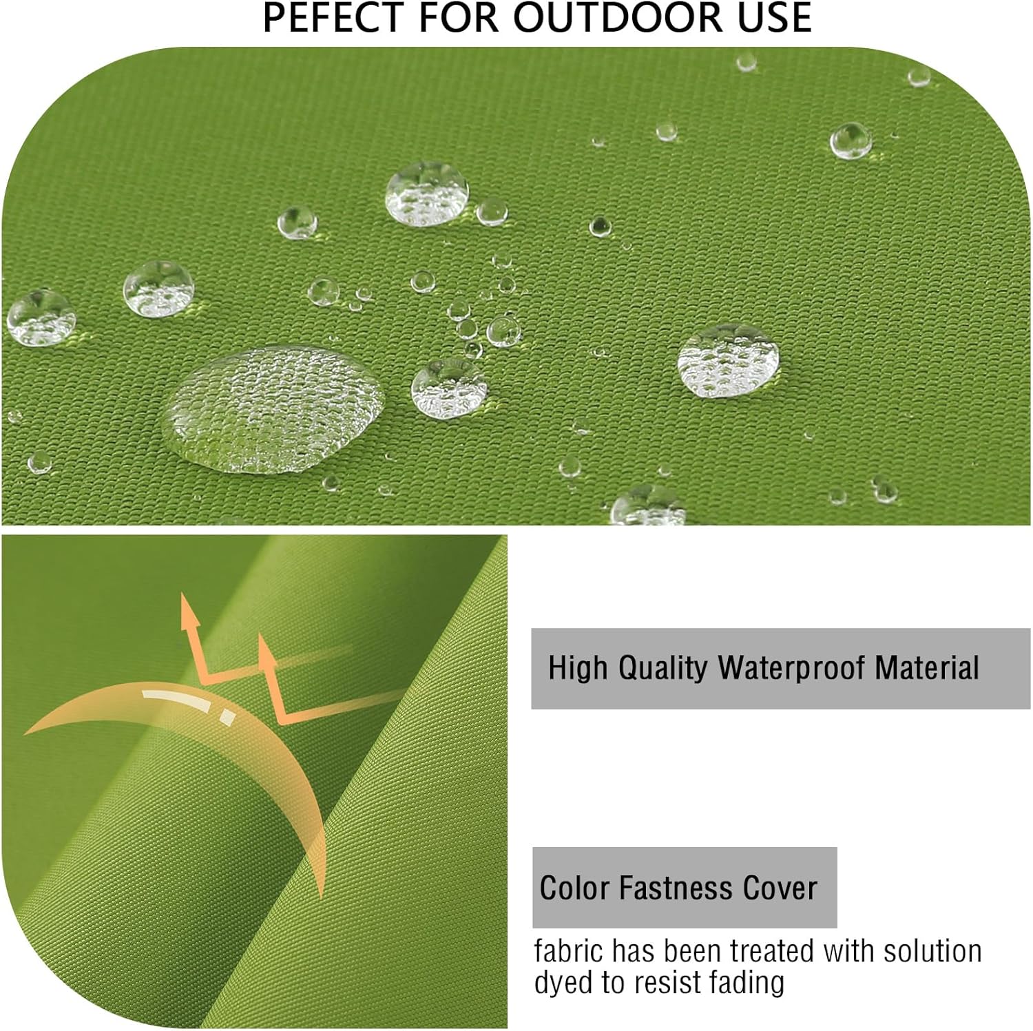 idee-home Outdoor Cushions for Patio Furniture, Outdoor Seat Cushion, Waterproof Couch Hampton Bay Deep Seat Replacement Chair Cushions for Garden Lawn Backyard Deck, 19 x 19 Green