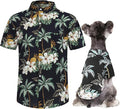 Hawaii Dog Shirt, Pet Summer T-Shirts Dog Style Floral Breathable Cool Clothes Hawaiian Shirts for Small Dogs and Cats Owner and Pet Shirts are Sold Separately