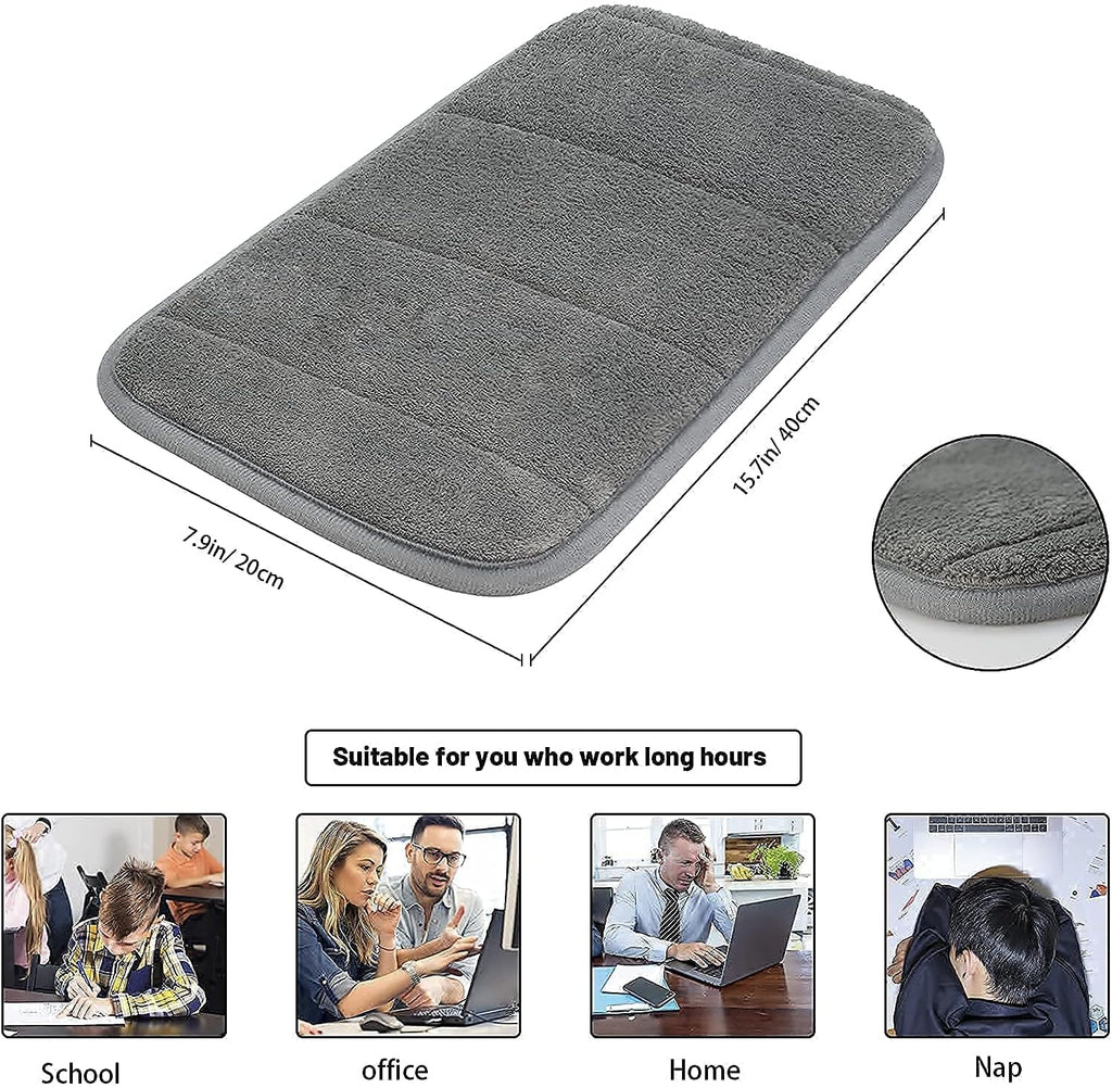 2 Sets Upgrade Computer Wrist Elbow Pad, DILIBRA Portable Memory Foam Arm Wrist Rest Pillow, Soft and Anti-Slip Wrist Support Mat for Keyboard Desktop Office Gaming - Alleviate Elbow Pain