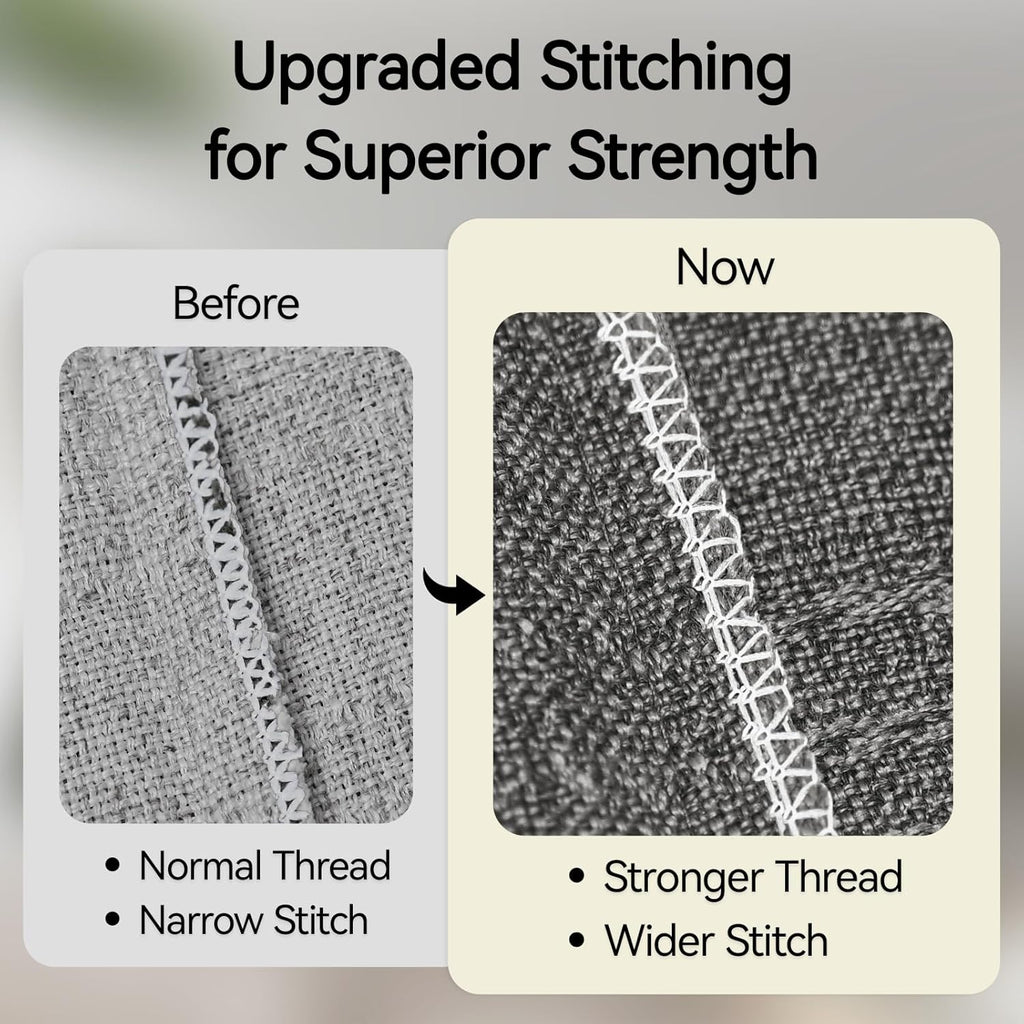 a moment Linen Pillow Covers Set of 2,Boho Farmhouse Throw Pillowcases Neutral Textured Decorative Covers for Couch Sofa,Soft Linen Blend Accent Case Cushion Living Room Home Decor 20"x20"Rustic Gray