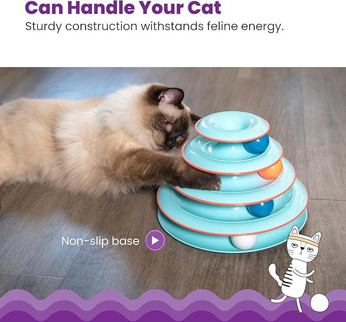 Catstages Chase Meowtain Interactive 4-Tier Cat Track Toy