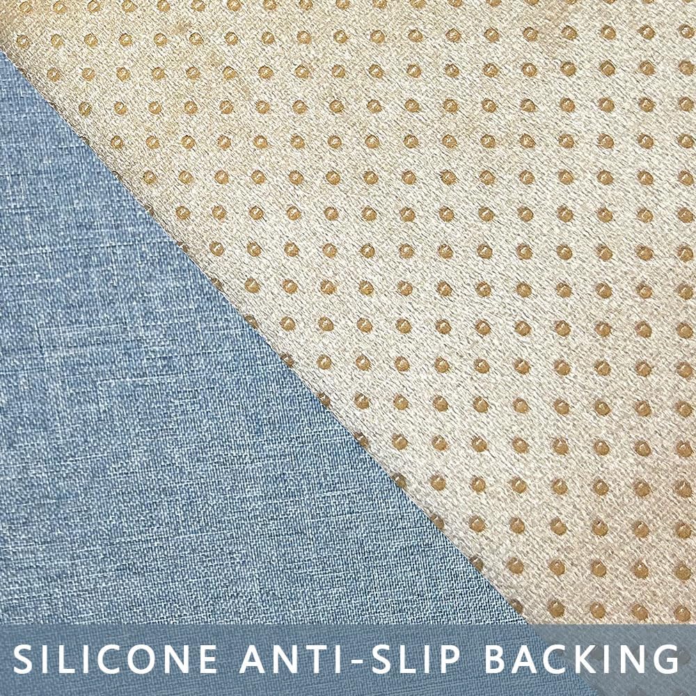 Couch Arm Covers, Anti-Slip Sofa Armrest Cover for Recliner, 2pc Washable Sofa Arm Covers, Dogs Cats Pet Scratch Proof Couch Arm Protectors, Light Blue, 24x28inch