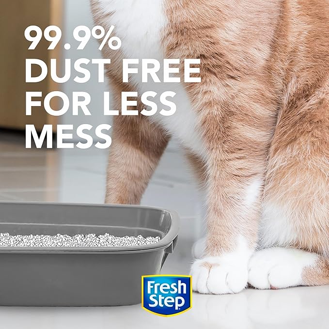 Fresh Step Clumping Cat Litter, Lightweight, Extreme, Long Lasting Odor Control Kitty Litter with Activated Charcoal, Low Dust Formula, 15.4 lb (Pack of 2)