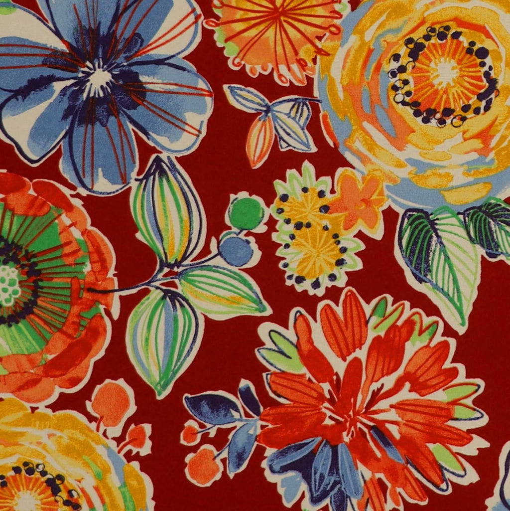 RSH DECOR: Tufted Wicker Loveseat Cushion | 41” x 19" | All-Weather Spun Fabric | Water and Fade-Resistant | Outdoor Settee Cushion for Patio Furniture | Colsen Berry