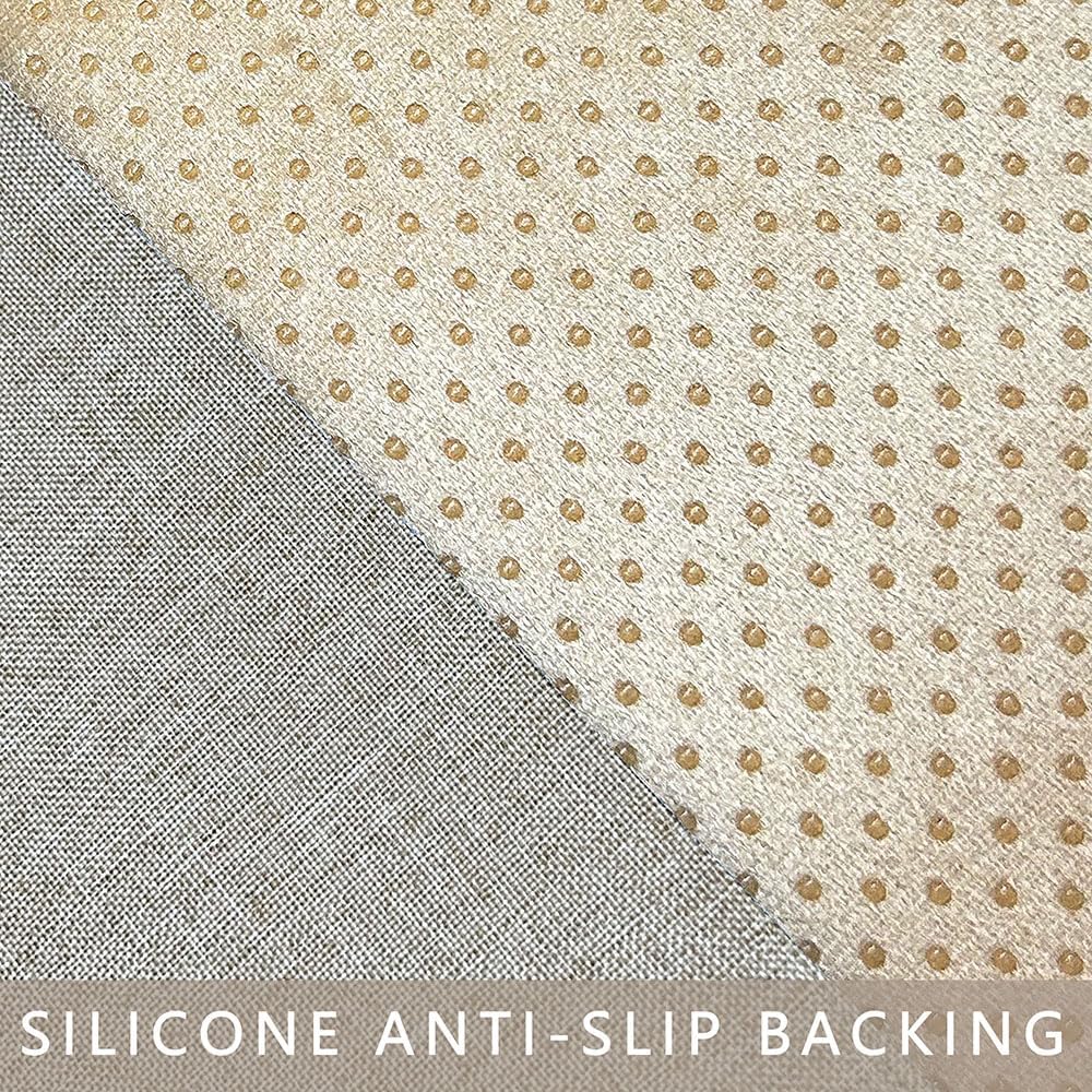 Couch Arm Covers, Anti-Slip Sofa Armrest Cover for Recliner, 2pc Washable Sofa Arm Covers, Dogs Cats Pet Scratch Proof Couch Arm Protectors, Beige, 24x28inch