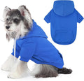 Dog Basic Hoodie Ultra-Soft Plaid Dog Clothes Cold Weather Sweaters for Medium Large Dogs Breathable Cozy Fabric Pet Coat Warm Stylish Sweatshirt with Leash Hole Pocket Dogs Jacket for Cats Boys Girls