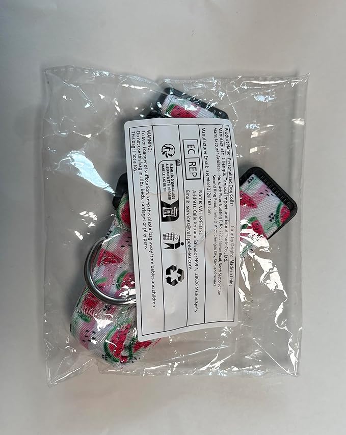 Personalized Dog Collars - Floral Custom Dog Collar with Engraved ID Name and Phone Number - Customized Dog Collars for Puppy Small Medium Large X-Large Boy Girl Dogs (Pack of 1)