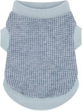 Cozy and Functional Dog Shirts for Small Puppies: Stretchable Blue Attire with Easy-On Design, Ideal for Chihuahuas and Yorkies - Enhance Comfort and Playfulness on Chill Days Large
