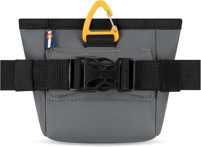 OllyDog Goodie Treat Bag, Dog Treat Pouch, Waist Belt Clip for Hands-Free Training, Magnetic Closure, Dog Training and Behavior Aids, Three Ways to Wear (Castle Rock)