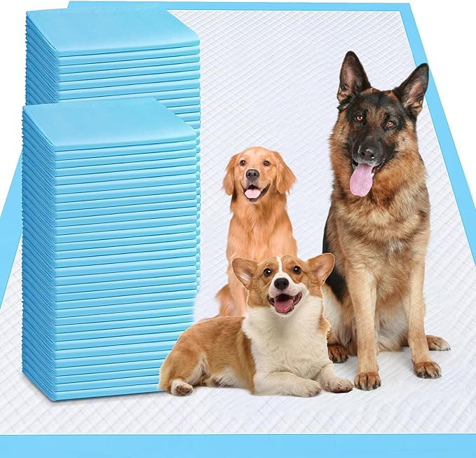 XXXXL Puppy Pee Pads for Dogs 31"x47" 40 Count, Extra Large Dog Pee Pads, Leak-Proof & Super Absorbent Dog Pee Pads, Thicken Disposable Potty Pads Puppy Training Pads for Cats Rabbits