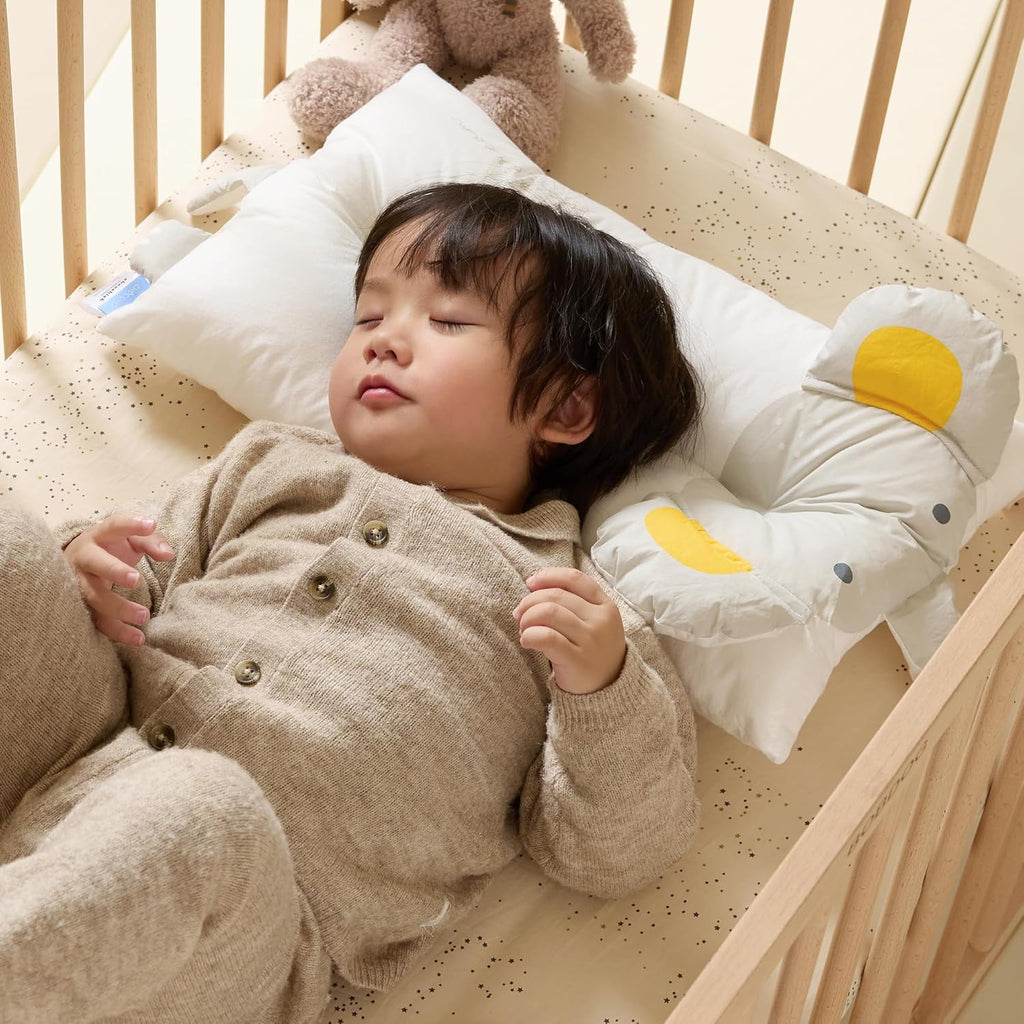 Choc chick Toddler Pillow,20X12Inches Machine Washable Soft Hypoallergenic Kids Pillows,Child Cute Animal Design Perfect Toddler Pillows for Sleeping (Elephant)