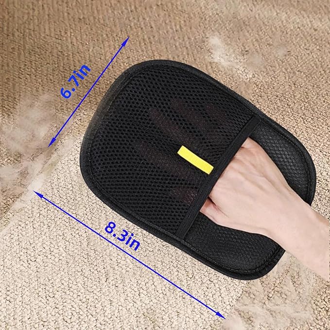 Pet Hair Removal Glove for Dogs & Cats-Upgraded Electrostatic Pet Hair Grooming Glove, Reusable Magic Brush Tool for Furniture, Couch, Carpet, Car Seats