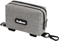 PetBonus Dog Poop Bag Holder, Portable Pet Waste Bag Dispenser, 2 Pouches for Treats and Walking Accessories, Fit All Leashes, Includes 1 Roll of Dog Poop Bags (Grey)