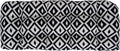 RSH DECOR: Tufted Wicker Loveseat Cushion | 41” x 19" | All-Weather Spun Fabric | Water and Fade-Resistant | Outdoor Settee Cushion for Patio Furniture | Black & White Aztec