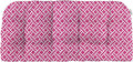 RSH DECOR: Tufted Wicker Loveseat Cushion | 41” x 19" | All-Weather Spun Fabric | Water and Fade-Resistant | Outdoor Settee Cushion for Patio Furniture | Midnight Melody Pink