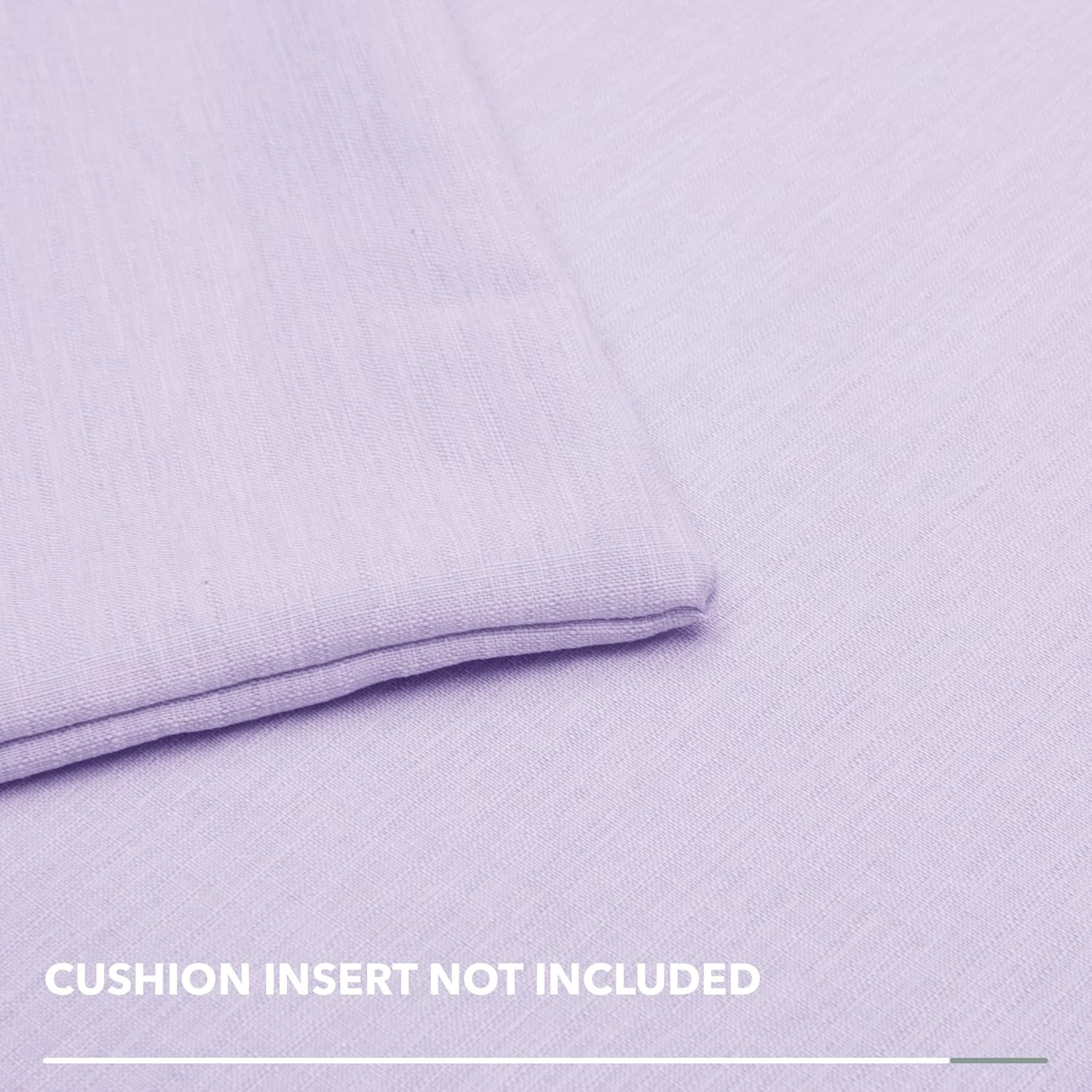 Deconovo Decorative Throw Pillow Covers - Set of 4 Soft Linen Cushion Covers, 18x18 Inch, Green & Machine Washable Pillowcases for Sofa, Bedroom, Living Room Décor,Pastel Purple,COVERS ONLY No Inserts