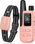Jugbow Dog Shock Collar - 4200FT Dog Training Collar with Remote Innovative IPX7 Waterproof with 4 Training Modes, Rechargeable E-Collar for All Breeds Pink