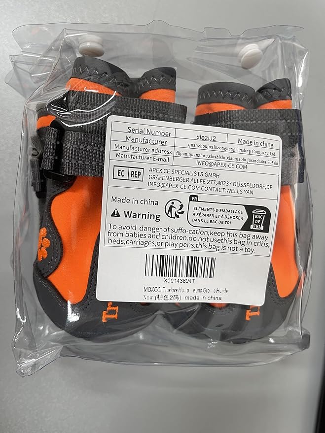 Truelove Dog Boots,Waterproof Pet Shoes with Reflective Straps for Paw Protectors Small Medium Large Dog Summer Winter Snow Outdoor Walking