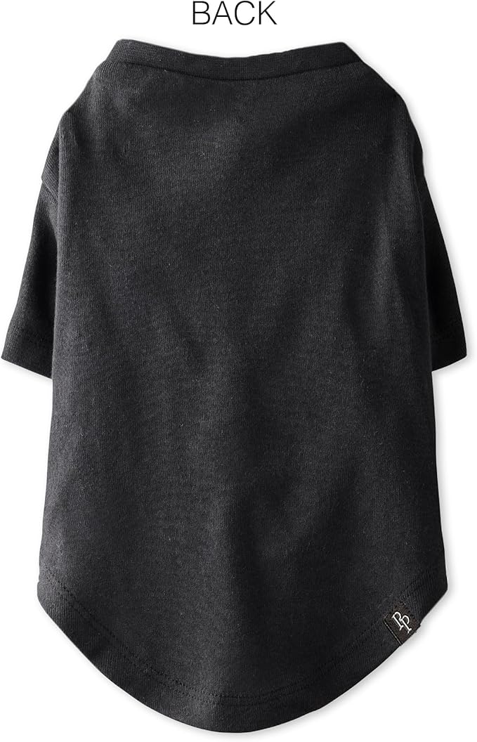 Toby II - The Perfect Tee, 3 Pack Short Sleeve Pet T-Shirt 100% Organic Cotton Tees Clothes for Small, Medium, Large Dogs, Gray Ombre, Small