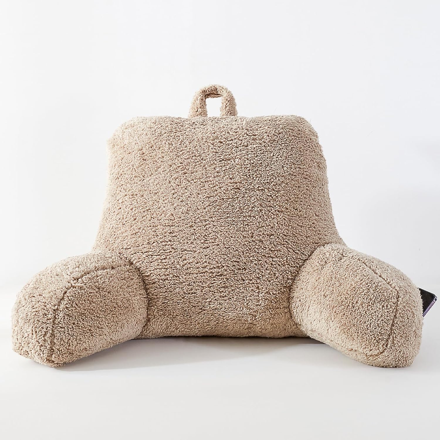 Reading Pillow for Sitting in Bed, Back Pillow Reading Pillow with Arms & Back Support, Dorm Room Essential for Girls and Boys Bed Chair Pillow