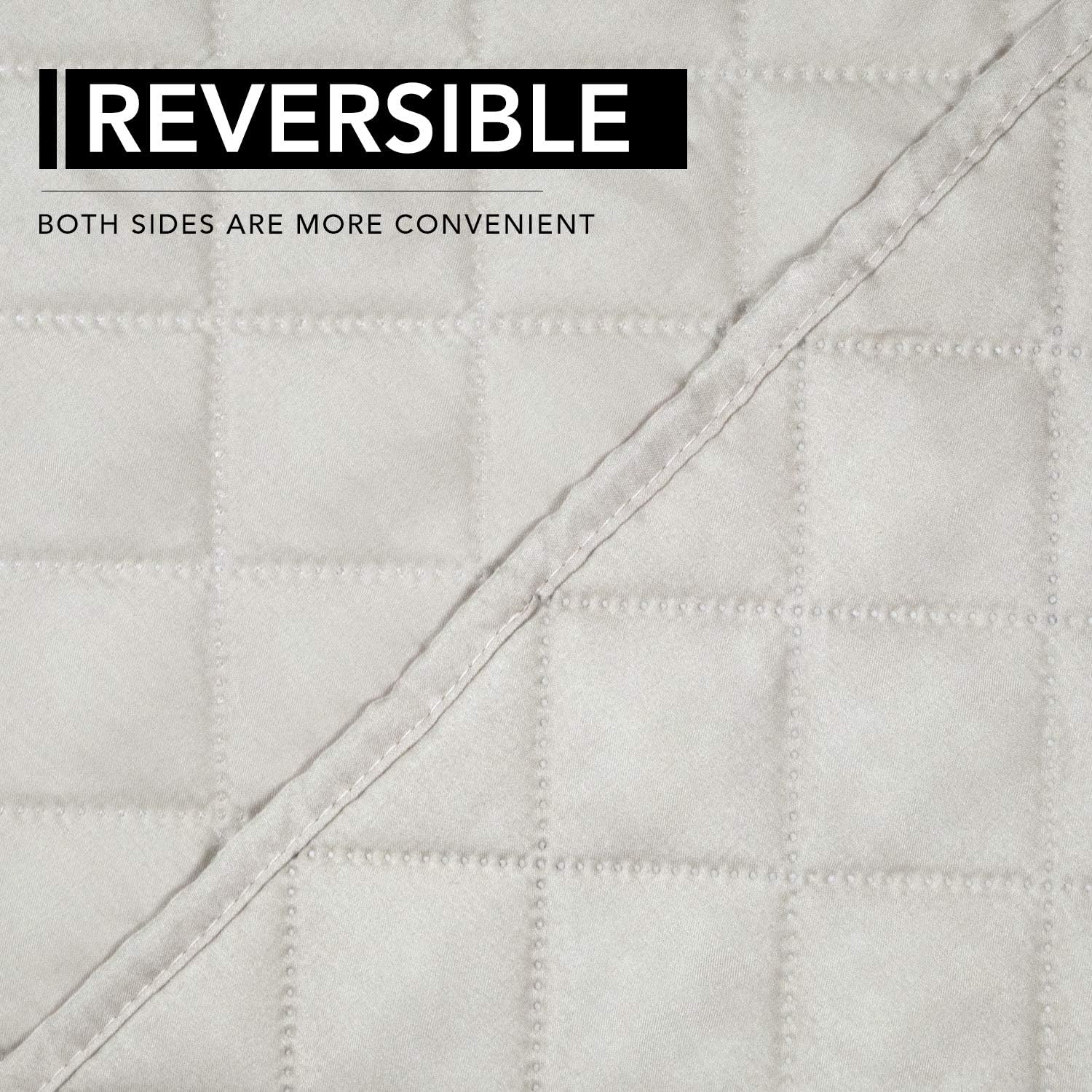 Easy-Going Oversized Recliner Cover Reversible Couch Cover Sofa Cover for Living Room Water Resistant Furniture Protector with Elastic Straps for Pets Dog (Oversized Recliner, Ivory/Ivory)