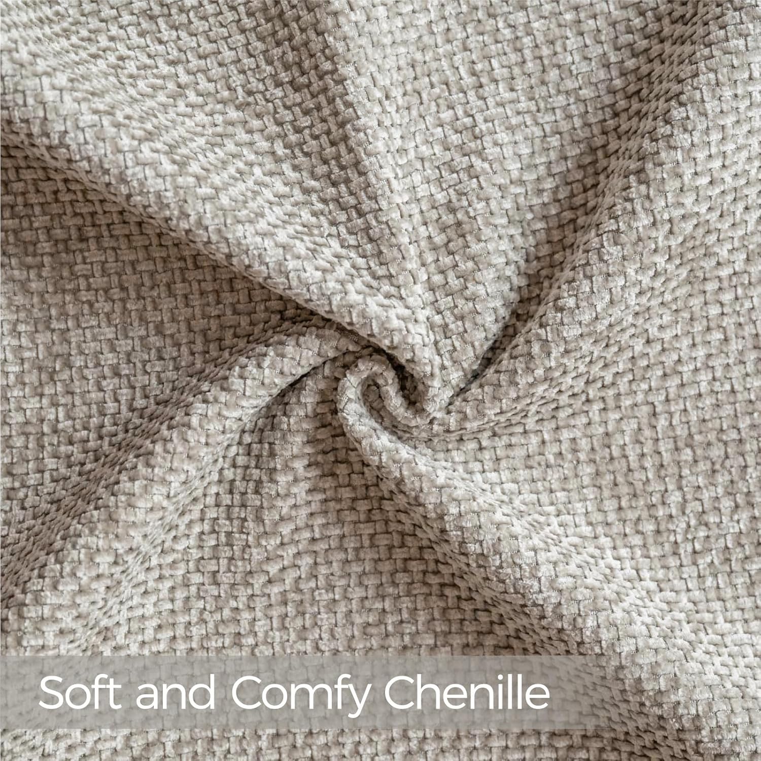 a moment Taupe Chenille Throw Pillow Covers 20x20 Inch Pack of 2 Modern Decorative Throw Pillow Covers Farmhouse Cross Covers Home Decor for Sofa Bedroom Living Room