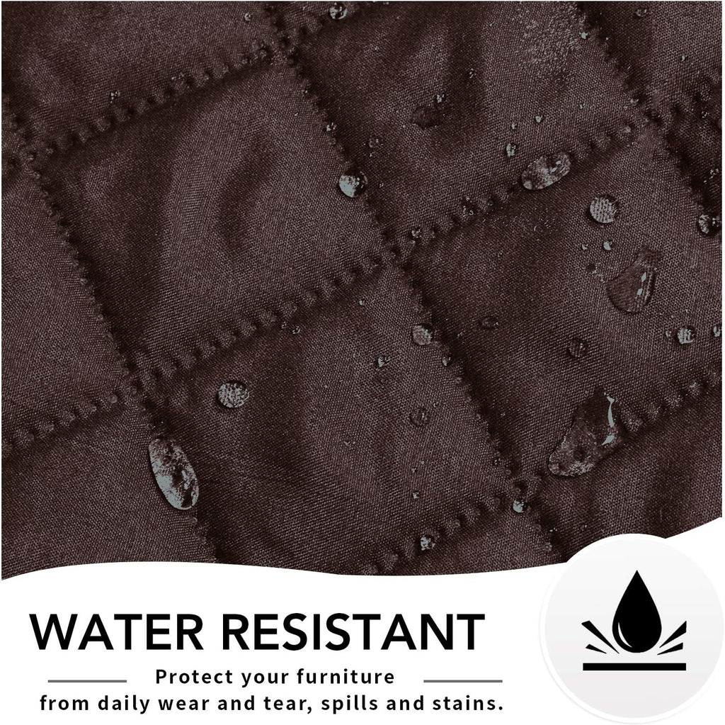 Easy-Going Oversized Recliner Cover Reversible Couch Cover Sofa Cover for Living Room Water Resistant Furniture Protector with Elastic Straps for Pets Dog (Oversized Recliner, Chocolate/Ivory)
