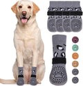 KOOLTAIL Dog Socks for Hot/Cold Pavement to Prevent Licking Paws,Dog Boots&Paw Protector for Hardwood Floors Anti Slip,Traction Control No Twist Grip Booties for Small Medium Large Senior Dogs S