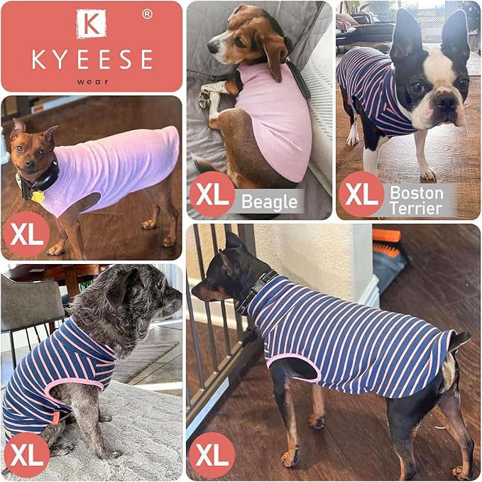 KYEESE 2Pack Dog Sweater Warm Dogs Clothes Turtleneck Dog Sweaters for Small Dogs Girl Stretchy Dachshund Clothes Turtleneck Pet Sweatshirt Soft Pet Coats