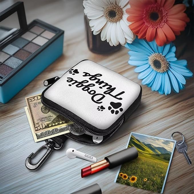 KEIAHUAN Dog Training Treat Pouch with Pocket Doggie Walking Trainer Fanny Pack Hands-Free Snack Pouch for Dog Training, Walks & Outdoor Use (Doggie Thing)