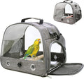 Bird Carrier with Perch Parakeet Travel Carrier Bag Portable Bird Backpack with Plat Breathable Parrot Travel Cage for Small Pets
