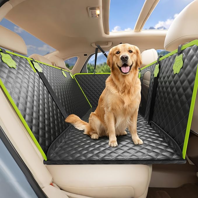 2-in-1 Dog Car Seat Cover for Back Seat, Transform to Passenger Mode - Dog Car Seat, Waterproof, Scratch-resistant, Support to 330lbs, for Outdoor Activities, Travel, to the Vet, for Cars/SUV/Truck