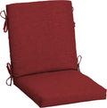 ARDEN Outdoor Midback Chair Cushion, 18 x 16.5, Water Repellent, Fade Resistant 18 x 16.5, Ruby Red Leala