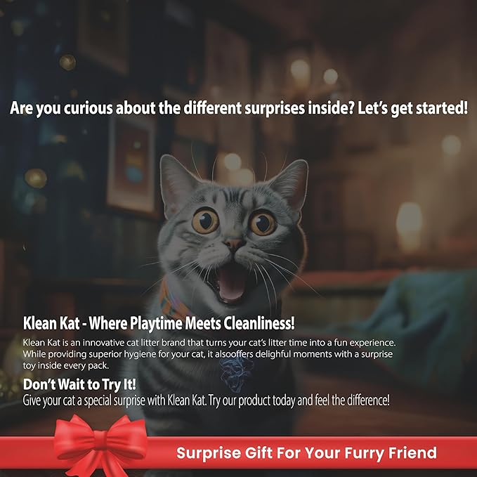 All Natural Clumping Cat Litter – Multiple Scents – Low Dust, Odor Control – (Marseille Soap) 18 lb - Surprise Toy Inside