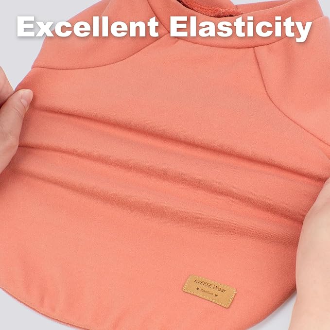 KYEESE 3Pack Dog Sweater Soft Pets Sweaters Pullover Pets Clothes Stretchy Pet Fleece Sweater Lightweight Pet Coat Dogs Sweatshirt with Sleeves Comfy Dog Sweaters for Large Dogs for Cold Weather